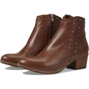 Spring Step Wildwest Womens EU 37 Brown Leather Side Zip Ankle Boots ZOGG1718